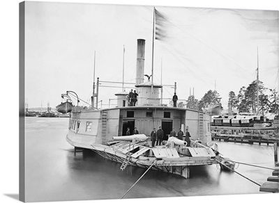 Ferry boat altered to gunboat during the American Civil War