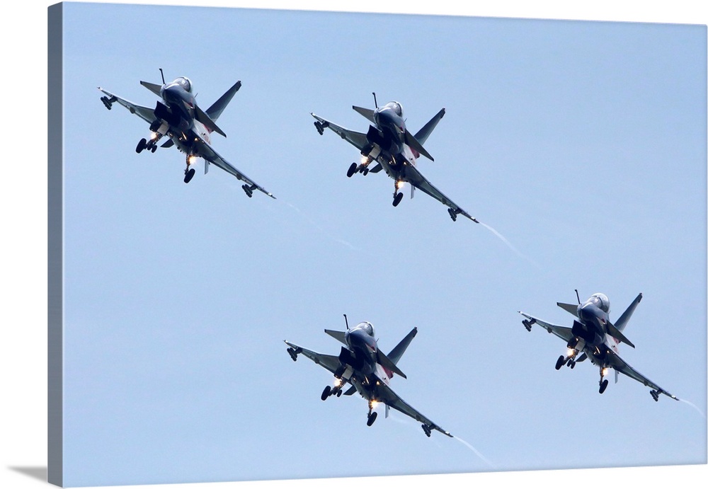 Formation of J-10 aircraft of the August 1st Chinese aerobatic team.