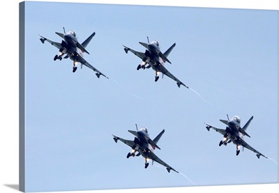 Formation Of J-10 Aircraft Of The August 1st Chinese Aerobatic Team