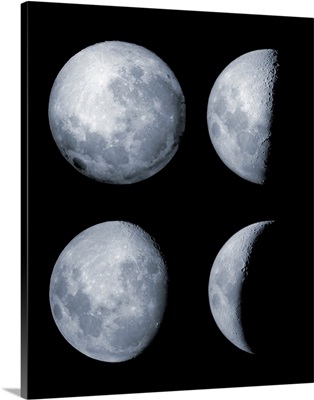 Four phases of the moon