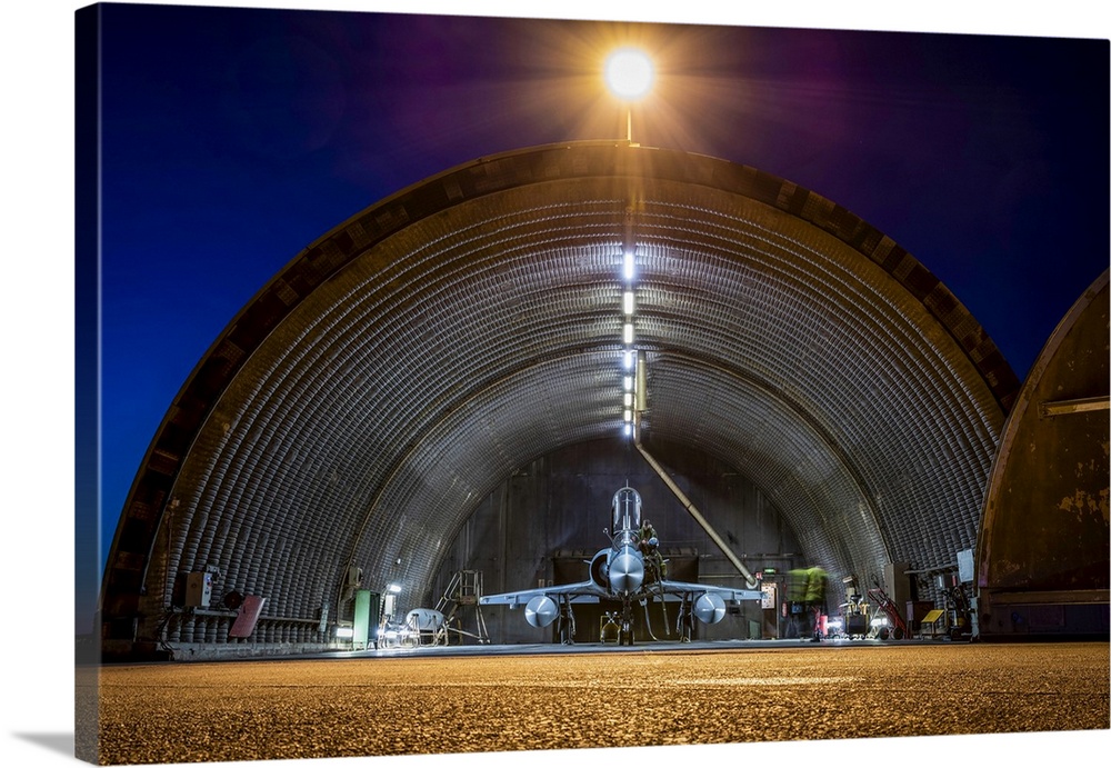 French Air Force Mirage 2000-5F In A Shelter At Luxeuil-Saint Sauveur Air Base, France