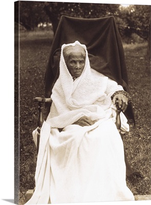 Full Length Portrait Of Harriet Tubman Seated In A Chair