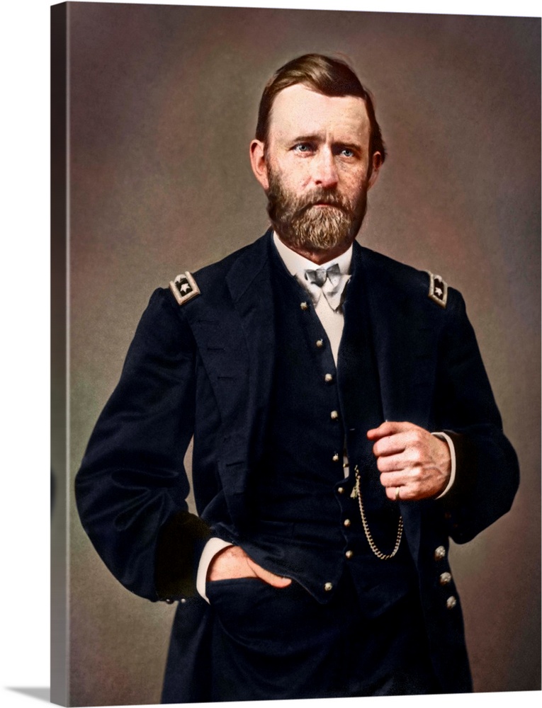 General Ulysses S. Grant amid his service during The American Civil War.