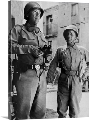 George S. Patton Jr., And Theodore Roosevelt Jr. During The Invasion Of Sicily, 1943