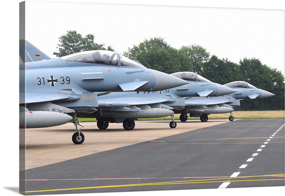 German Air Force Eurofighter EF.2000 read to take-off.