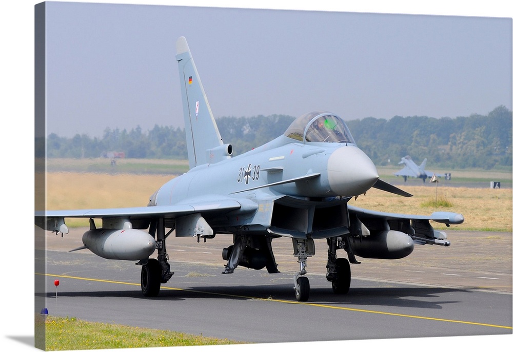 German Air Force Eurofighter EF.2000 taxiing.