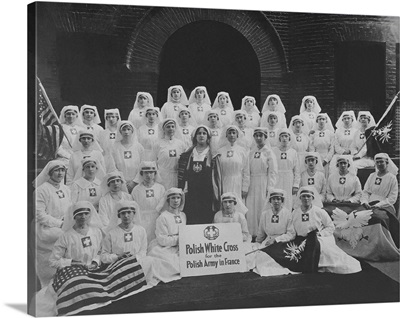 Group of nurses from the Polish White Cross