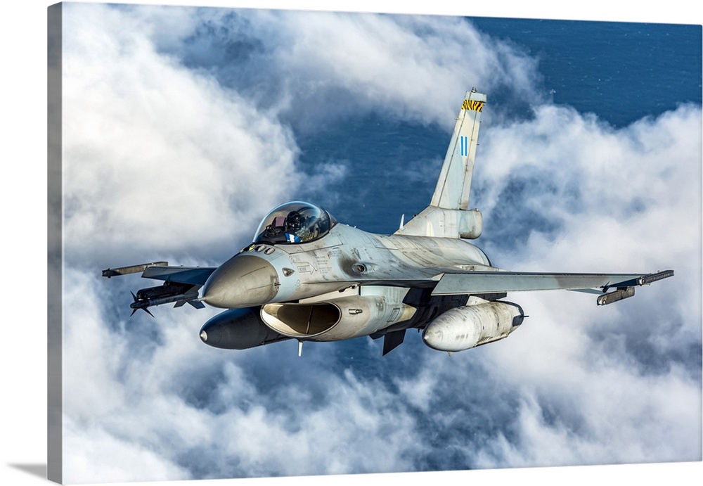 Hellenic Air Force F-16C Block 52 Off The Coast Of Kefalonia, Greece