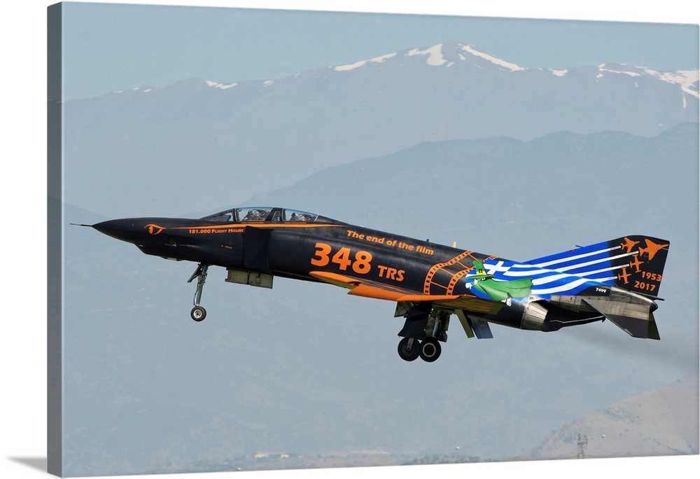 Hellenic Air Force RF-4E Phantom at Larissa Air Base, Greece.