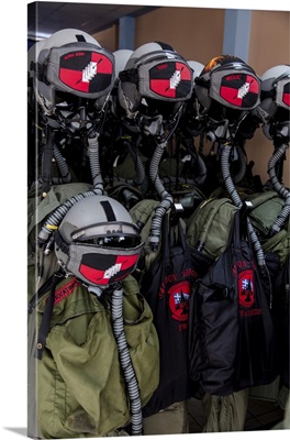 Helmets And Flight Gear Of Hellenic Air Force Pilots