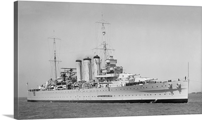 HMAS Australia (D84) Cruising The Sea, October 1937