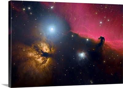 Horsehead Nebula And Flame Nebula