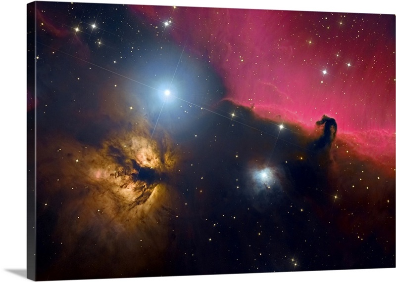 Horsehead Nebula And Flame Nebula | Great Big Canvas