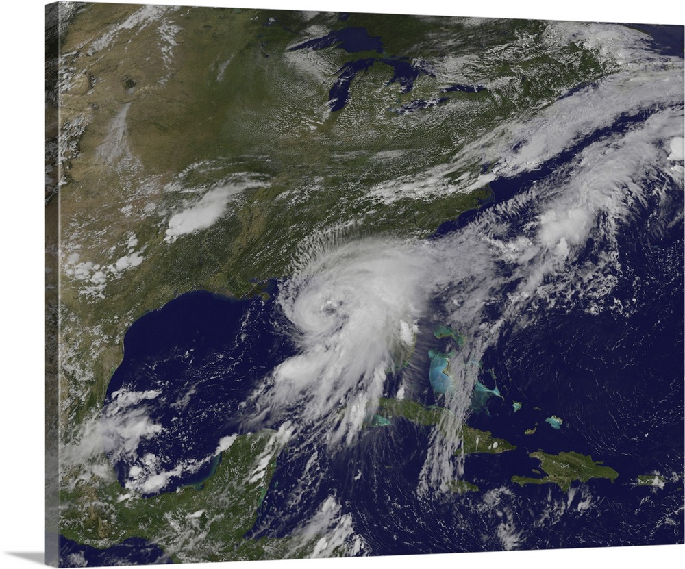 September 1, 2016 - Hurricane Hermine with bands of thunderstorms wrapping around its low-level center and blanketing the ...