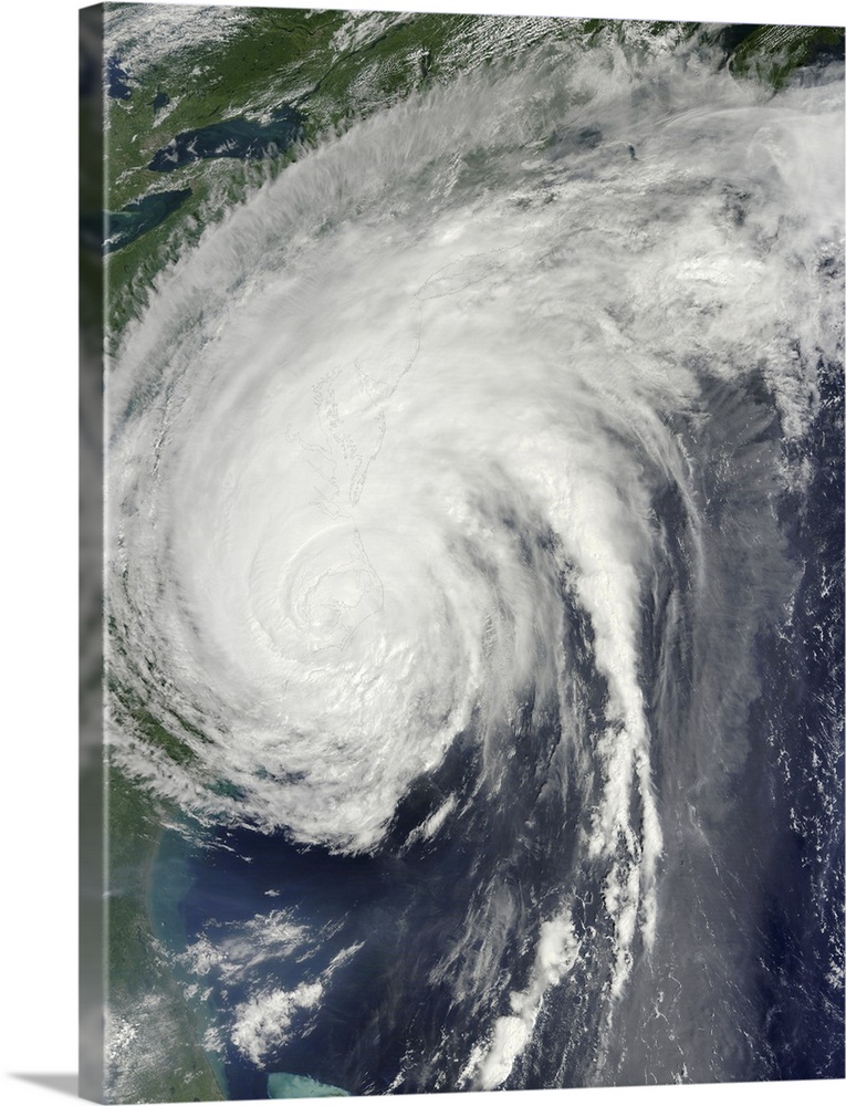 August 27, 2011- Hurricane Irene over the eastern United States.