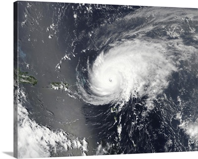 Hurricane Jose over the Leeward Islands