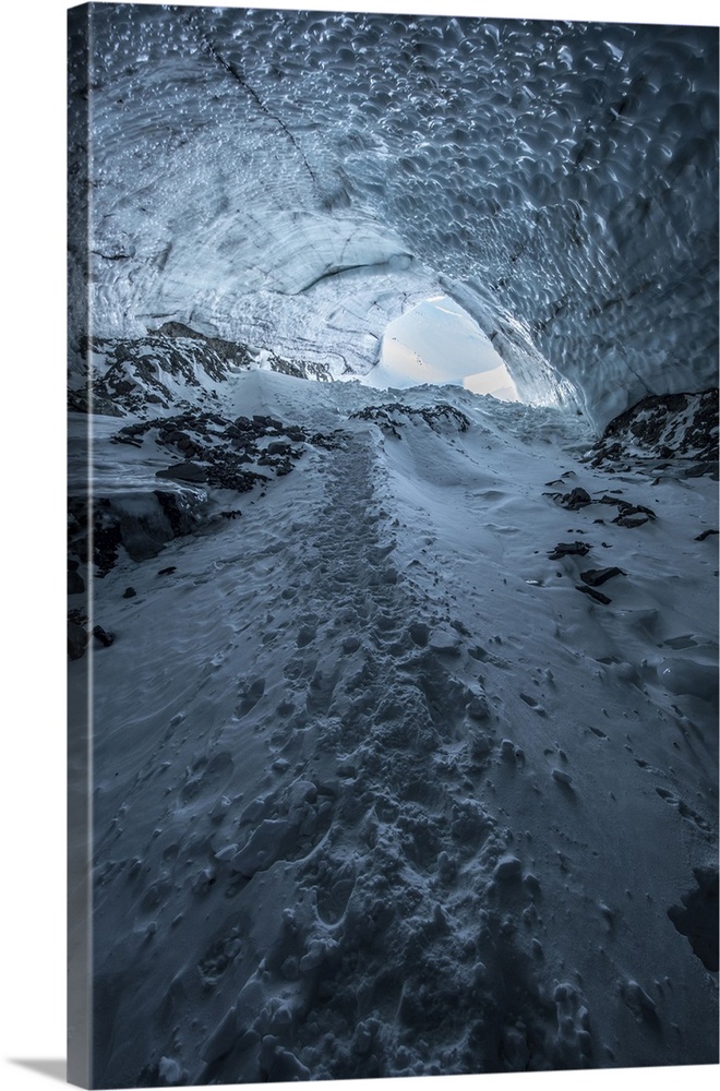 Ice cave, Kluane National Park, Yukon, Canada.