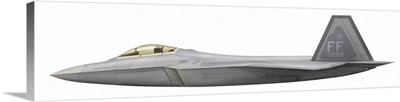 Illustration of a Lockheed Martin F-22 Raptor