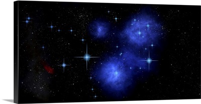 Illustration Of The Pleiades Star Cluster