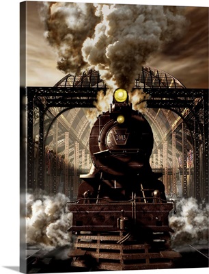 Industrial age of steam engine.