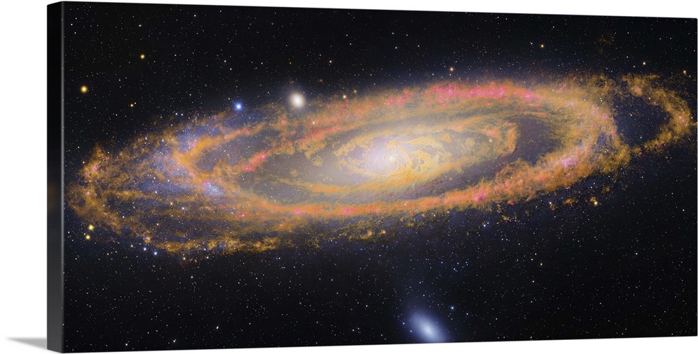 Infrared image of the Andromeda Galaxy, also known as Messier 31 or NGC 224.