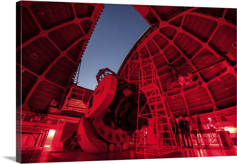 Inside view of the 60-inch telescope at Mount Wilson Observatory, California, USA.