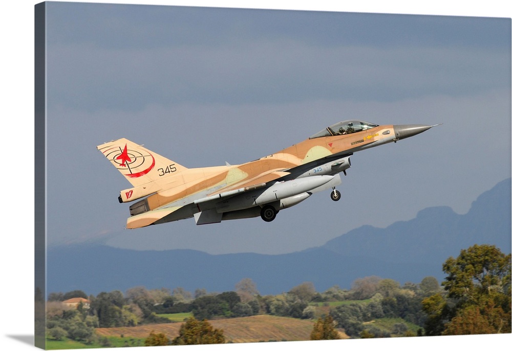 Israel Air Force F-16C taking off.
