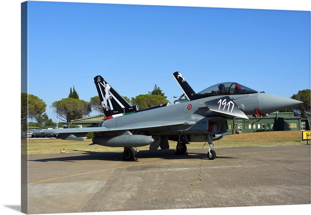 Italian Air Force F-2000A Typhoon from 4th Stormo with special markings.