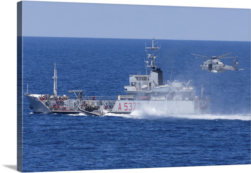 Italian Navy special forces assault a suspicious merchant ship.