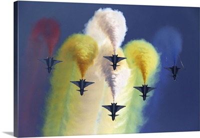 J-10A Jet Fighters Of The Chinese Air Force August 1st Aerobatic Team