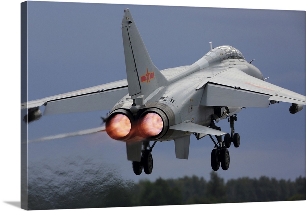 JH-7A Attack Airplane Of The Chinese Air Force Taking Off