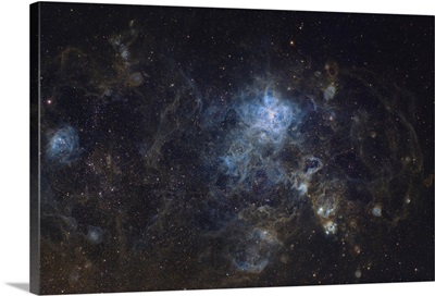 Large Magellanic Cloud, With Tarantula Nebula Visible In Center