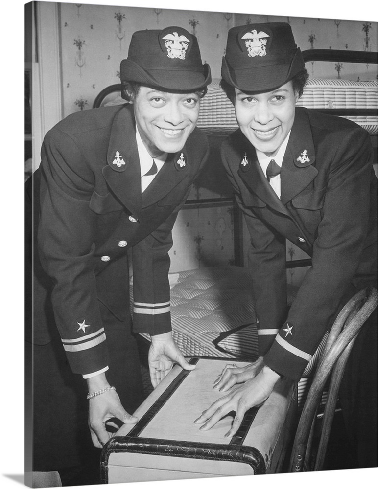 Lt. Harriet Ida Pickens and Ens. Frances Wills, first Negro WAVES to be commissioned, 1944.