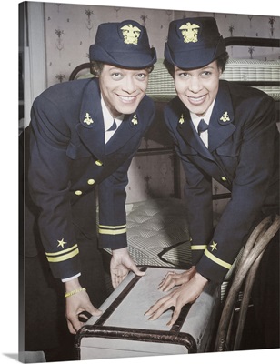 Lt. Harriet Ida Pickens and Ens. Frances Wills, first Negro WAVES to be commissioned.