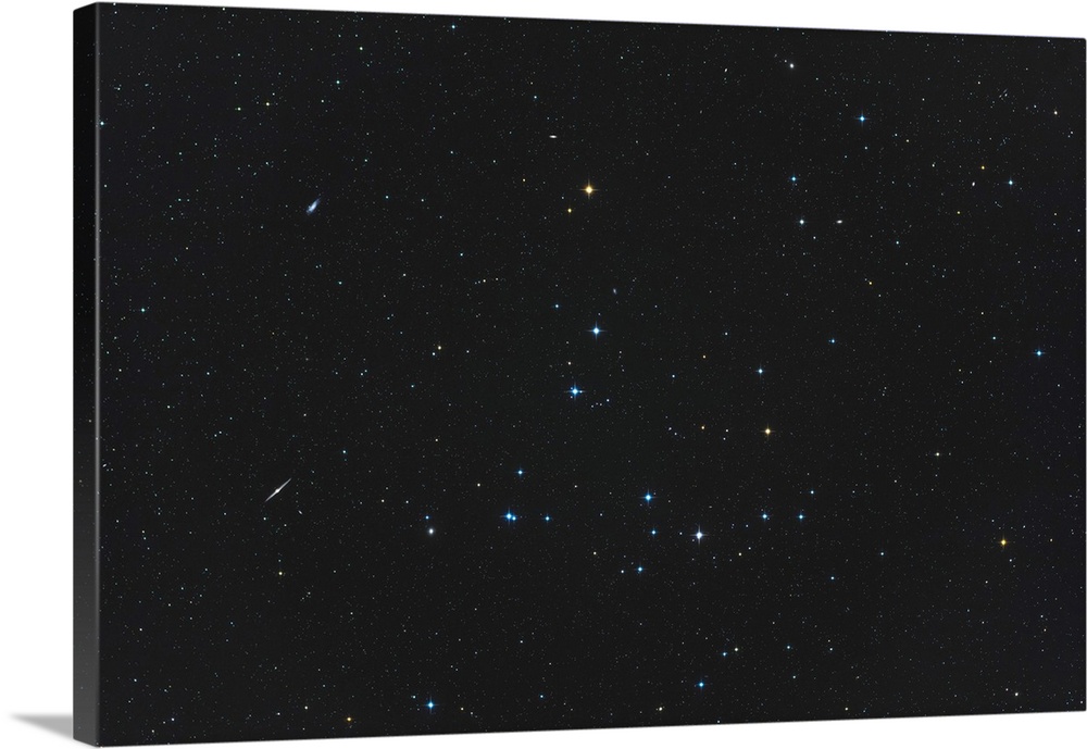 Melotte 111 Star Cluster In Coma Berenices With Surrounding Galaxies