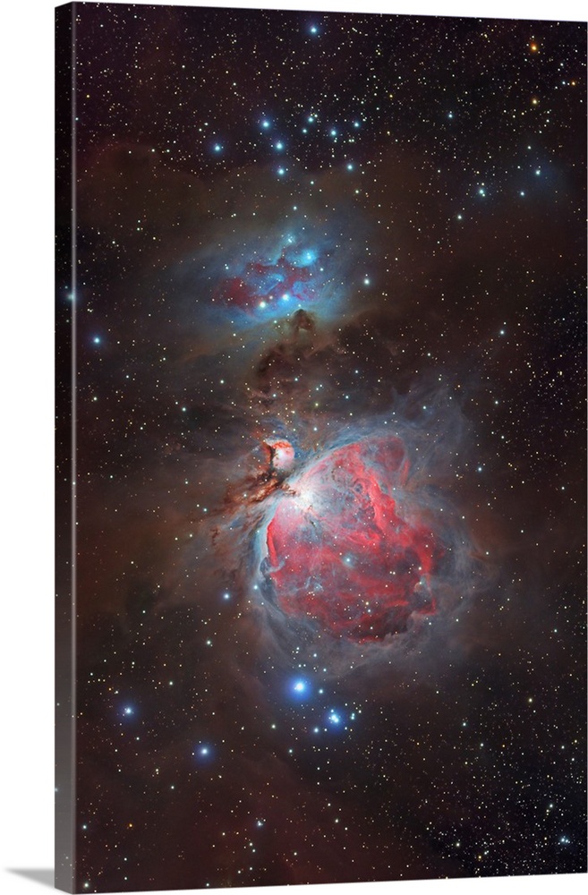 Messier 42, The Great Nebula in Orion and NGC 1977, The Running Man Nebula.