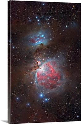 Messier 42, The Great Nebula in Orion and NGC 1977, The Running Man Nebula