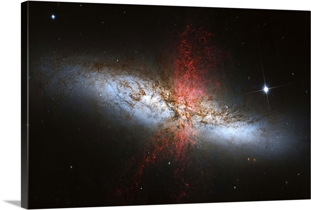 Messier 82, a starburst galaxy in the constellation Ursa Major.