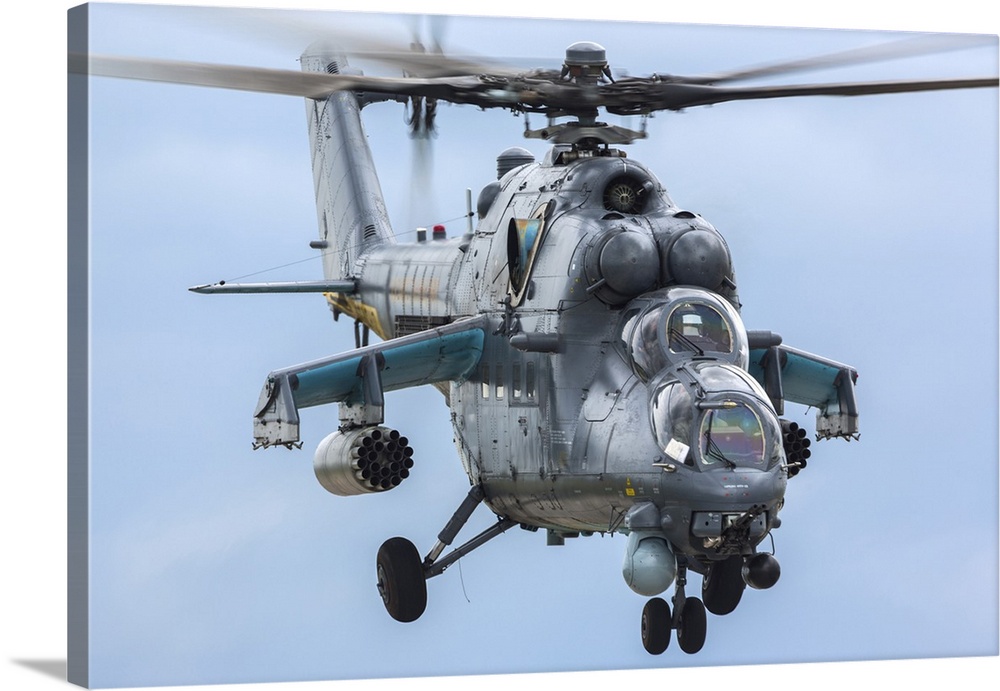 Mi-35M Attack Helicopter Of The Kazakhstan Air Force Taking Off