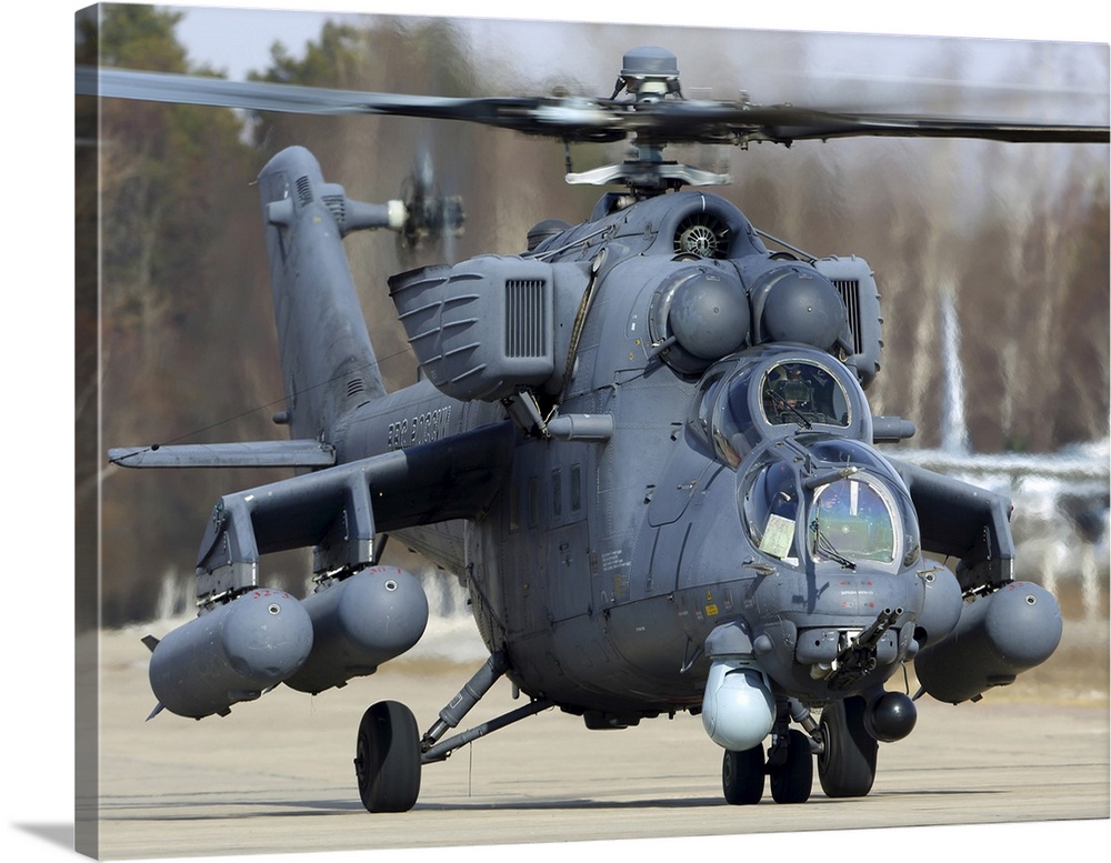 Mi-35M Attack Helicopter Of The Russian Air Force, Kubinka, Russia