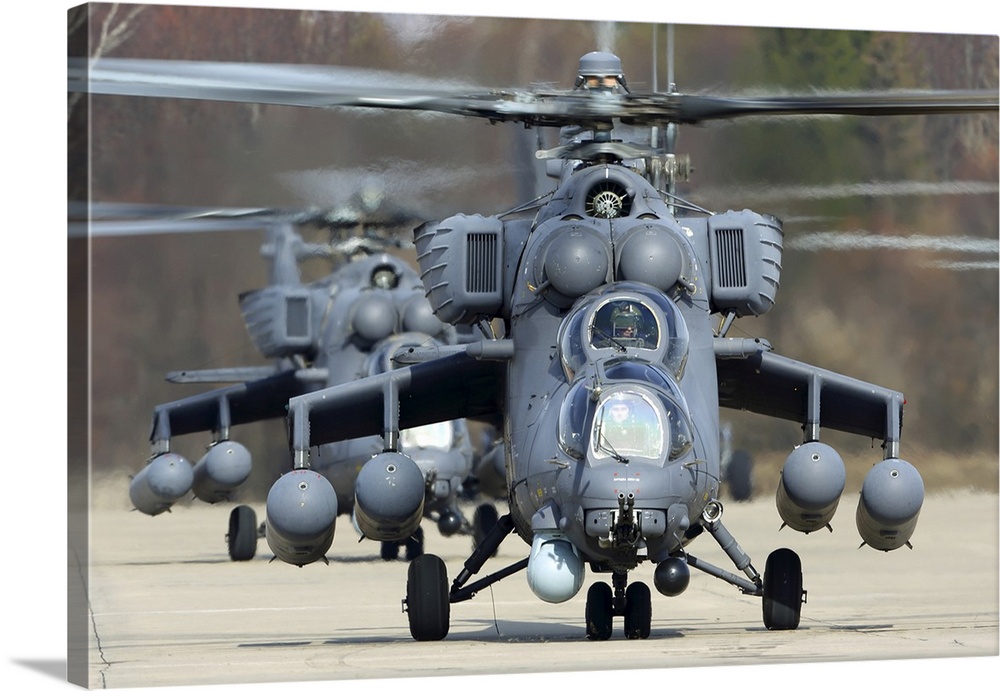 Mi-35M Attack Helicopter Of The Russian Air Force, Kubinka, Russia