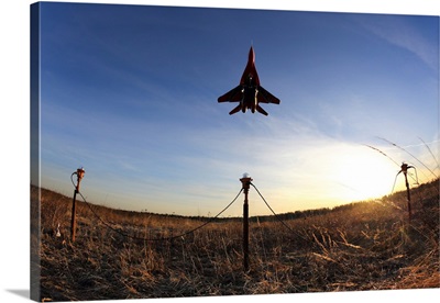 Mig-29 Jet Fighter Of The Swifts Russian Aerobatics Team Landing