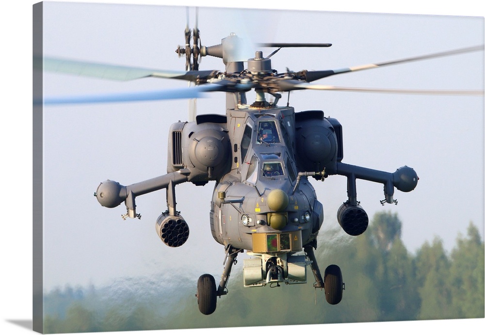 Mil Mi-28N Night Hunter attack helicopter of the Russian Air Force.