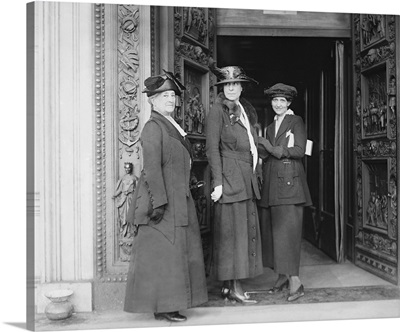 Mrs. Richard Wainright, Mrs. Abby Scott Baker, Mrs. Sue White (Left To Right)