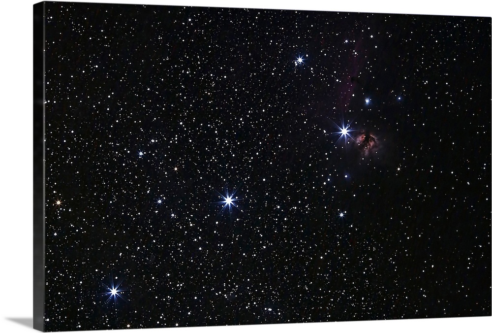 Orion's Belt, Horsehead Nebula and Flame Nebula.