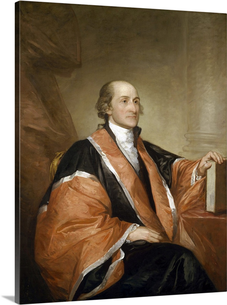 Painted portrait of Chief Justice John Jay by Gilbert Stuart, 1794.