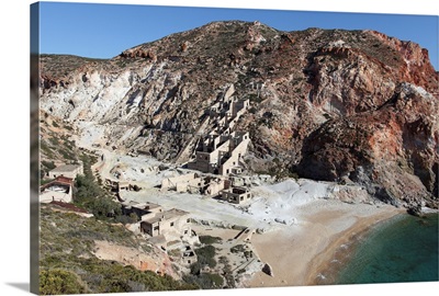 Paliorema sulfur mine and processing facility, Milos Island, Greece