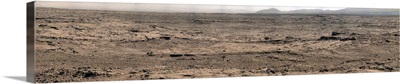 Panoramic mosaic of Mars showing a site called Rocknest