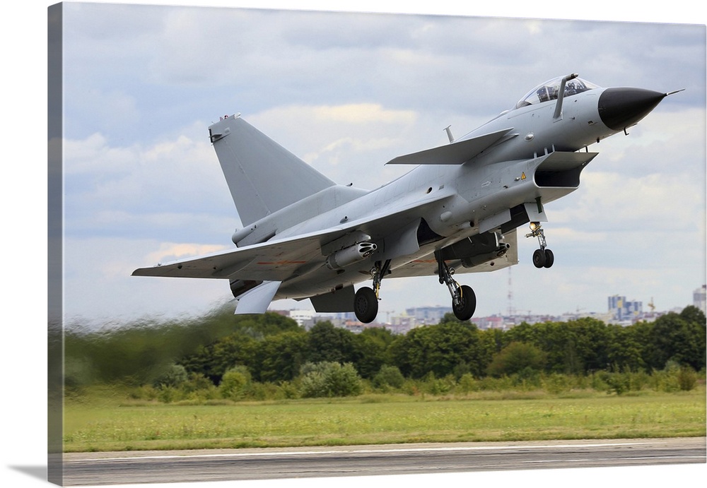 People's Liberation Army Air Force J-10A Jet Fighter Taking Off