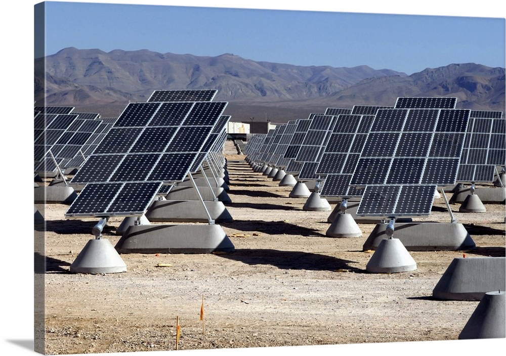 Photovoltaic solar power plant.